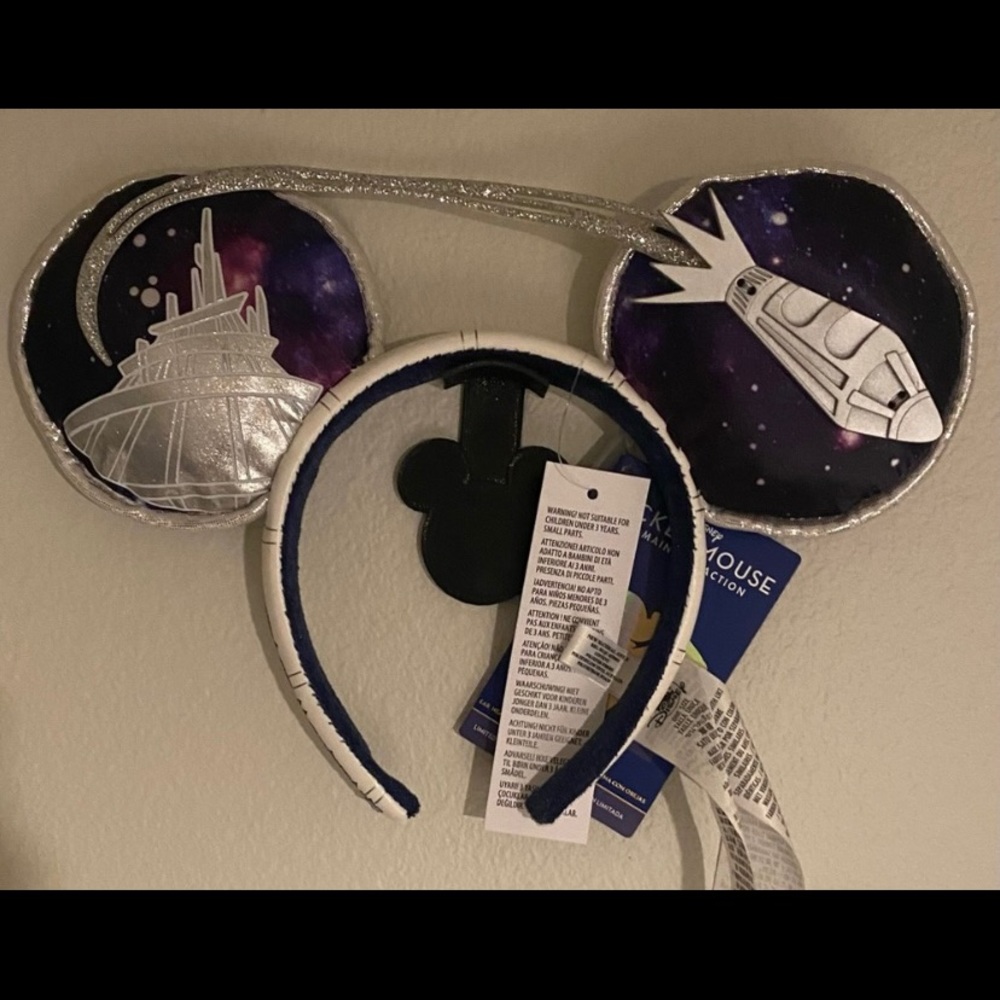 Disney Mickey Mouse Main Attraction Space Mountain Ears